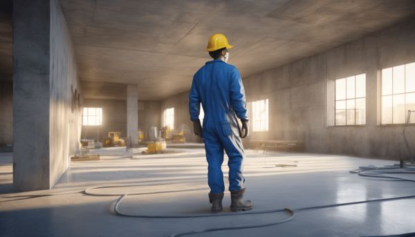 Attendre avant de marcher sur la chape anhydrite flowing screed alpha