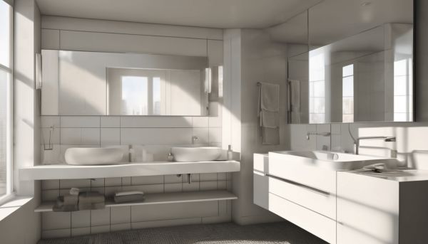 Quelle est la hauteur idéale pour un miroir dans la salle de bain ?