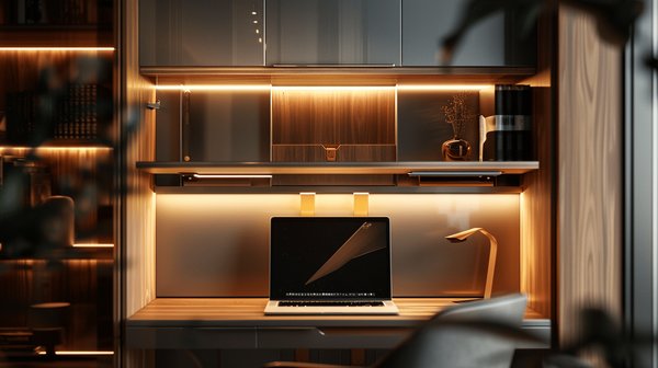 Optimisez l'espace avec un bureau escamotable