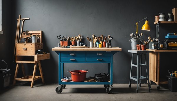 Optimisez votre espace avec une servante d'atelier étau